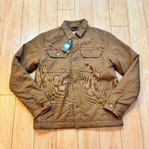 Tentree Treeline Canvas Chore Jacket Foxtrot Brown Size Unisex Size Small NWT